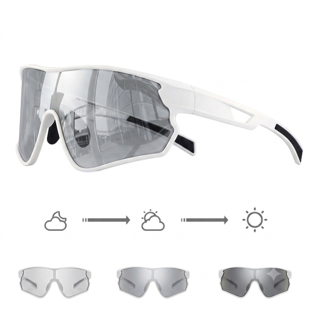 SUOSO Prescription Cycling Glasses, Photochromic Lenses