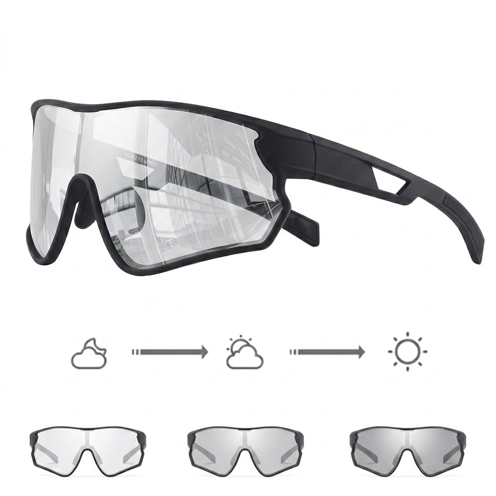 SUOSO Prescription Cycling Glasses, Photochromic Lenses